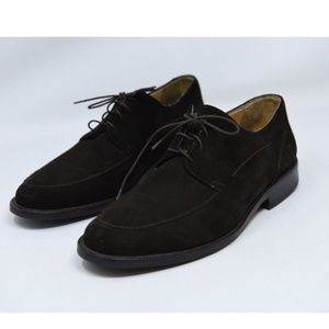 Johnston & Murphy XC4 Brown Suede Lace-Up Casual Oxfords Made in Italy Sz 8.5